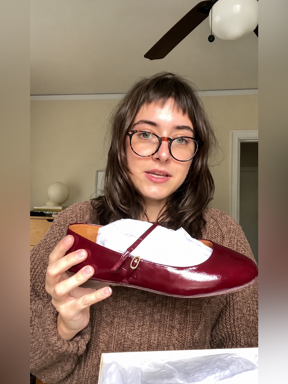 Sézane MÉLINE Low Ballerinas in Patent Purple FR 40 / US 9 - Picture 10 of 11